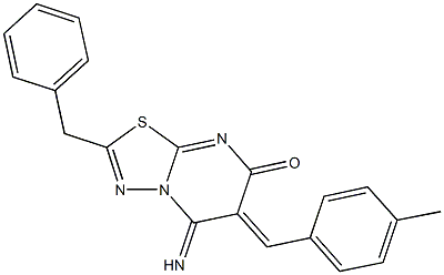441780-49-0 2-benzyl-5-imino-6-(4-methylbenzylidene)-5,6-dihydro-7H-[1,3,4]thiadiazolo[3,2-a]pyrimidin-7-one