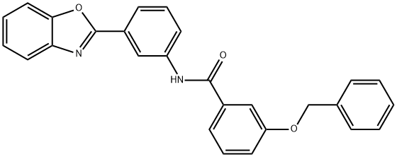 N-[3-(1,3-benzoxazol-2-yl)phenyl]-3-(benzyloxy)benzamide Structure