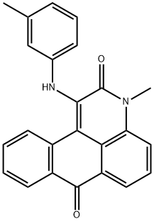 3-methyl-1-(3-toluidino)-3H-naphtho[1,2,3-de]quinoline-2,7-dione Structure