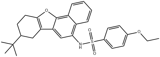 N-(8-tert-butyl-7,8,9,10-tetrahydronaphtho[1,2-b][1]benzofuran-5-yl)-4-ethoxybenzenesulfonamide Structure