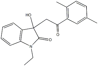 3-[2-(2,5-dimethylphenyl)-2-oxoethyl]-1-ethyl-3-hydroxy-1,3-dihydro-2H-indol-2-one|