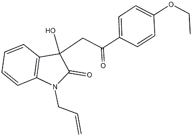 442573-39-9 1-allyl-3-[2-(4-ethoxyphenyl)-2-oxoethyl]-3-hydroxy-1,3-dihydro-2H-indol-2-one