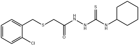 442660-54-0 2-{[(2-chlorobenzyl)sulfanyl]acetyl}-N-cyclohexylhydrazinecarbothioamide