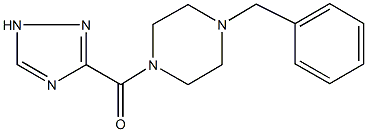 1-benzyl-4-(1H-1,2,4-triazol-3-ylcarbonyl)piperazine Structure