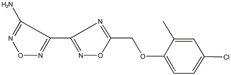 442870-57-7 4-{5-[(4-chloro-2-methylphenoxy)methyl]-1,2,4-oxadiazol-3-yl}-1,2,5-oxadiazol-3-amine