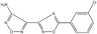 4-[5-(3-chlorophenyl)-1,2,4-oxadiazol-3-yl]-1,2,5-oxadiazol-3-amine|