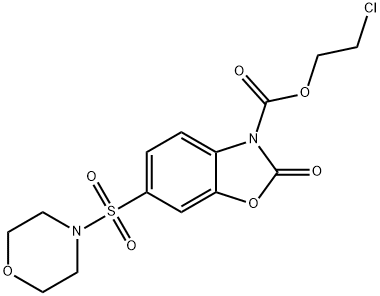 2-chloroethyl 6-(4-morpholinylsulfonyl)-2-oxo-1,3-benzoxazole-3(2H)-carboxylate,442872-87-9,结构式