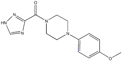 1-(4-methoxyphenyl)-4-(1H-1,2,4-triazol-3-ylcarbonyl)piperazine 化学構造式