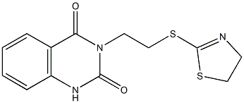 3-[2-(4,5-dihydro-1,3-thiazol-2-ylsulfanyl)ethyl]-2,4(1H,3H)-quinazolinedione|