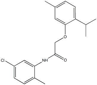 N-(5-chloro-2-methylphenyl)-2-(2-isopropyl-5-methylphenoxy)acetamide Structure