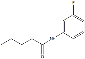 N-(3-fluorophenyl)pentanamide 化学構造式