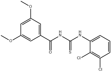 N-(2,3-dichlorophenyl)-N'-(3,5-dimethoxybenzoyl)thiourea Structure