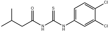 N-(3,4-dichlorophenyl)-N'-(3-methylbutanoyl)thiourea 化学構造式