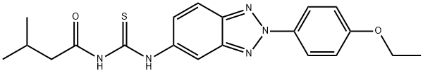 N-[2-(4-ethoxyphenyl)-2H-1,2,3-benzotriazol-5-yl]-N'-(3-methylbutanoyl)thiourea|