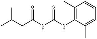 N-(2,6-dimethylphenyl)-N'-(3-methylbutanoyl)thiourea Struktur