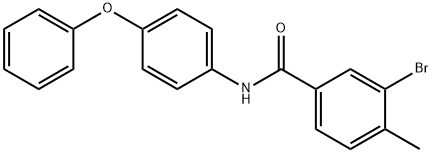 3-bromo-4-methyl-N-(4-phenoxyphenyl)benzamide Structure