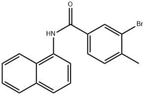 3-bromo-4-methyl-N-(1-naphthyl)benzamide Structure