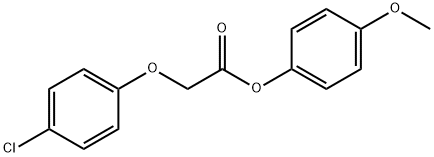 4-methoxyphenyl (4-chlorophenoxy)acetate 化学構造式