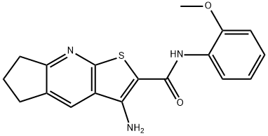 3-amino-N-(2-methoxyphenyl)-6,7-dihydro-5H-cyclopenta[b]thieno[3,2-e]pyridine-2-carboxamide Structure