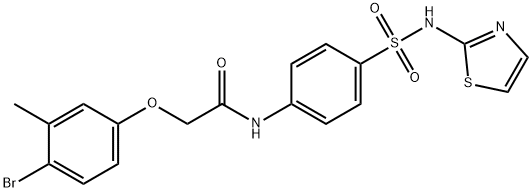 443319-50-4 2-(4-bromo-3-methylphenoxy)-N-{4-[(1,3-thiazol-2-ylamino)sulfonyl]phenyl}acetamide