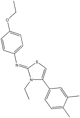 443331-61-1 N-(4-(3,4-dimethylphenyl)-3-ethyl-1,3-thiazol-2(3H)-ylidene)-N-(4-ethoxyphenyl)amine