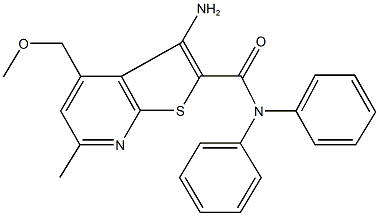 443332-83-0 3-amino-4-(methoxymethyl)-6-methyl-N,N-diphenylthieno[2,3-b]pyridine-2-carboxamide