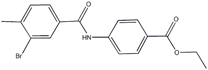 ethyl 4-[(3-bromo-4-methylbenzoyl)amino]benzoate 结构式