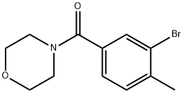 4-(3-bromo-4-methylbenzoyl)morpholine Structure