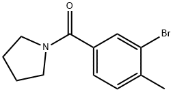 1-(3-bromo-4-methylbenzoyl)pyrrolidine Structure