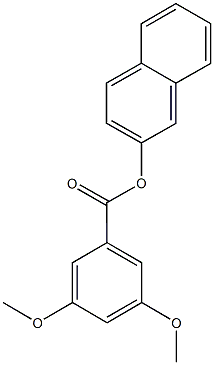 2-naphthyl 3,5-dimethoxybenzoate 化学構造式