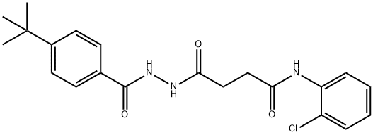 443640-02-6 4-[2-(4-tert-butylbenzoyl)hydrazino]-N-(2-chlorophenyl)-4-oxobutanamide