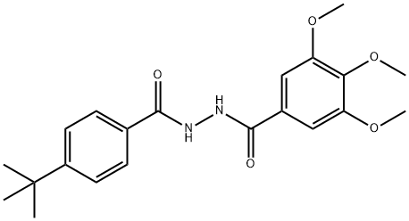 N'-(4-tert-butylbenzoyl)-3,4,5-trimethoxybenzohydrazide 结构式