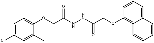 2-(4-chloro-2-methylphenoxy)-N'-[(1-naphthyloxy)acetyl]acetohydrazide Structure