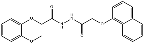 2-(2-methoxyphenoxy)-N'-[(1-naphthyloxy)acetyl]acetohydrazide Structure