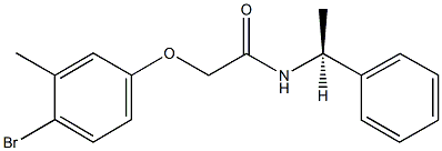 2-(4-bromo-3-methylphenoxy)-N-(1-phenylethyl)acetamide,443647-84-5,结构式