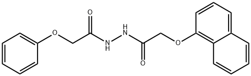 2-(1-naphthyloxy)-N'-(phenoxyacetyl)acetohydrazide Struktur