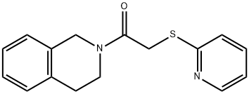 2-[(pyridin-2-ylsulfanyl)acetyl]-1,2,3,4-tetrahydroisoquinoline Struktur
