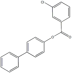 [1,1'-biphenyl]-4-yl 3-chlorobenzoate,443661-71-0,结构式