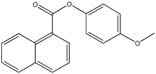 4-methoxyphenyl 1-naphthoate 结构式