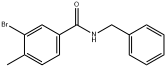 N-benzyl-3-bromo-4-methylbenzamide,443666-89-5,结构式