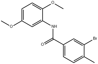 3-bromo-N-(2,5-dimethoxyphenyl)-4-methylbenzamide Struktur