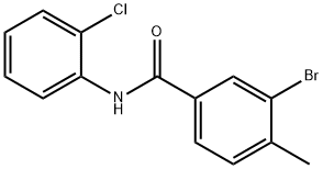 3-bromo-N-(2-chlorophenyl)-4-methylbenzamide 化学構造式