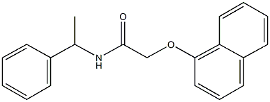 2-(1-naphthyloxy)-N-(1-phenylethyl)acetamide Structure