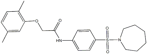 N-[4-(azepan-1-ylsulfonyl)phenyl]-2-(2,5-dimethylphenoxy)acetamide Structure