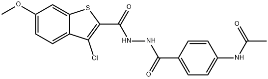 443729-71-3 N-[4-({2-[(3-chloro-6-methoxy-1-benzothien-2-yl)carbonyl]hydrazino}carbonyl)phenyl]acetamide