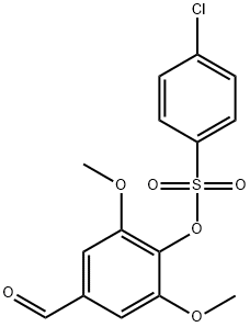 4-formyl-2,6-dimethoxyphenyl 4-chlorobenzenesulfonate Structure