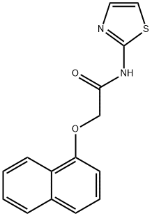 2-(1-naphthyloxy)-N-(1,3-thiazol-2(3H)-ylidene)acetamide,443729-90-6,结构式