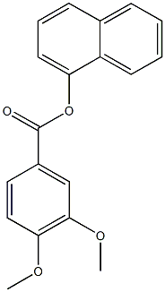 1-naphthyl 3,4-dimethoxybenzoate 化学構造式