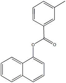 1-naphthyl 3-methylbenzoate Structure