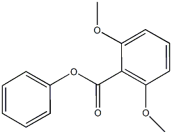 phenyl 2,6-dimethoxybenzoate Struktur